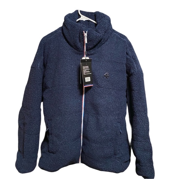 FourLaps Reversible Polar Down Quilted Sherpa Jacket XXL Oversized - Picture 1 of 11